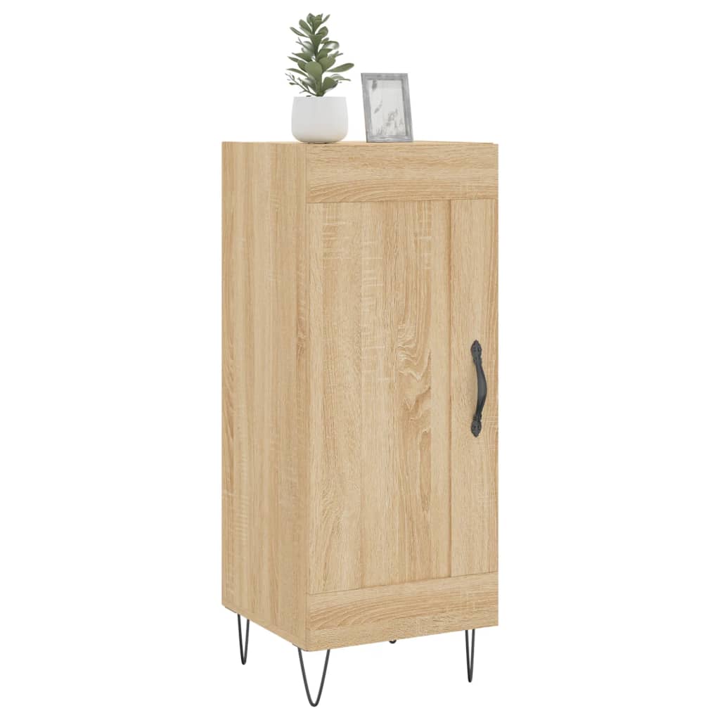 vidaXL Sideboard Sonoma Oak 34.5x34x90 cm Engineered Wood