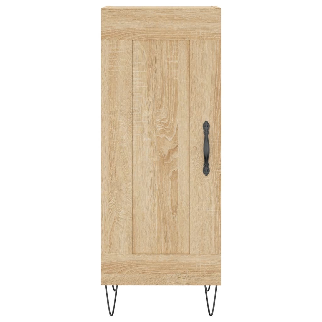 vidaXL Sideboard Sonoma Oak 34.5x34x90 cm Engineered Wood