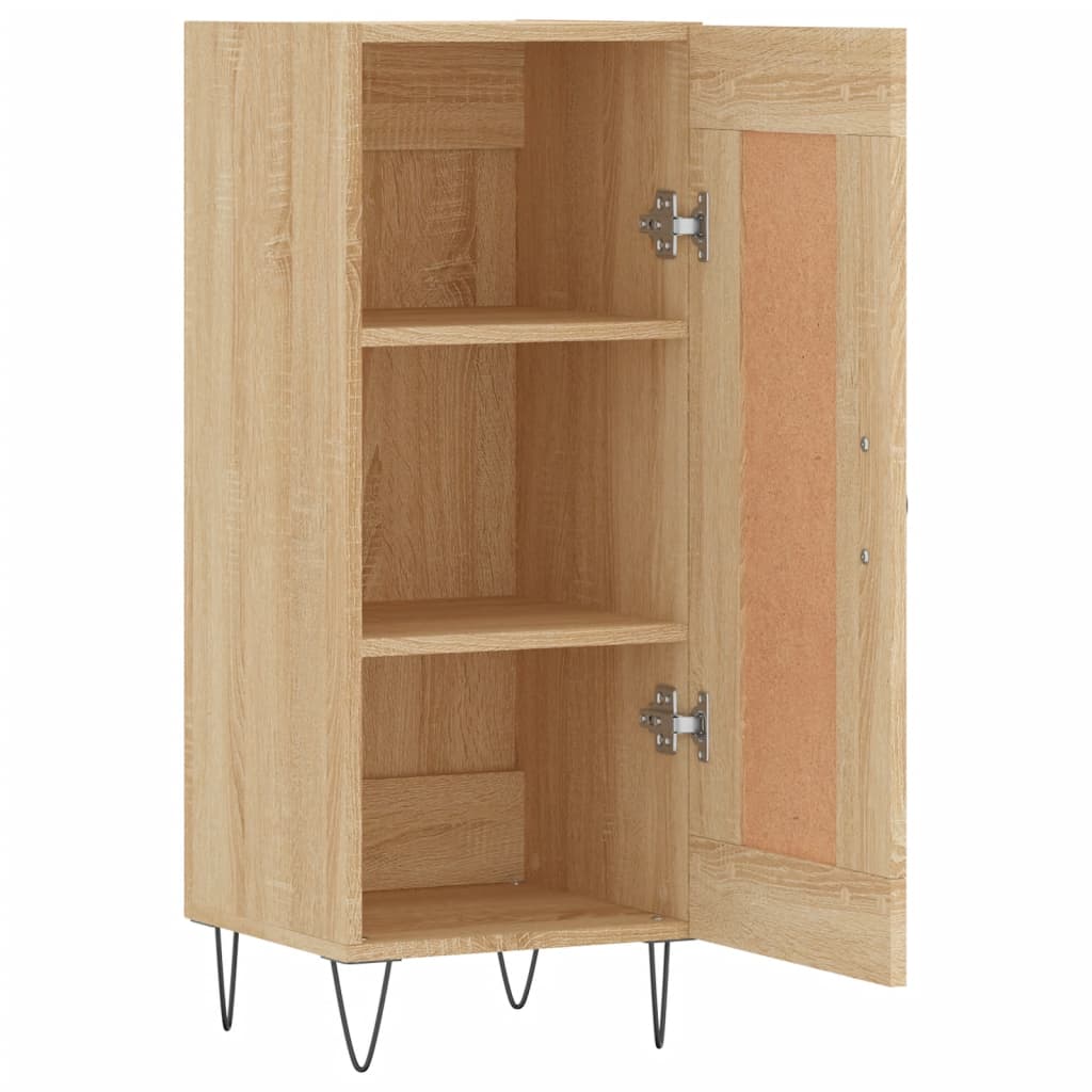 vidaXL Sideboard Sonoma Oak 34.5x34x90 cm Engineered Wood