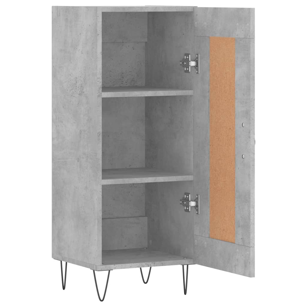 vidaXL Sideboard Concrete Grey 34.5x34x90 cm Engineered Wood