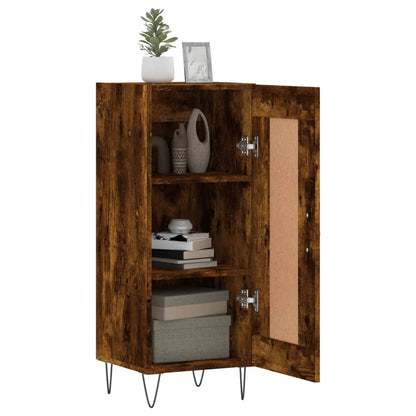 vidaXL Sideboard Smoked Oak 34.5x34x90 cm Engineered Wood