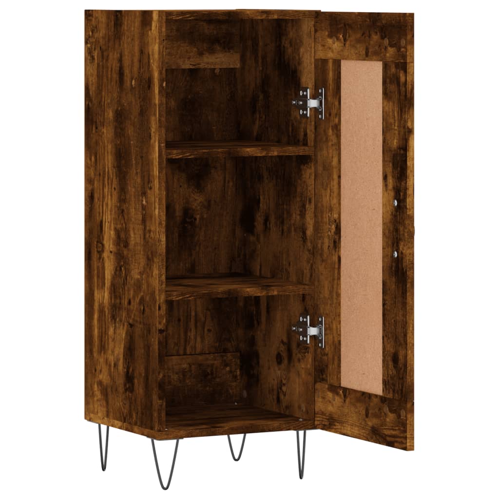 vidaXL Sideboard Smoked Oak 34.5x34x90 cm Engineered Wood