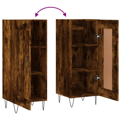 vidaXL Sideboard Smoked Oak 34.5x34x90 cm Engineered Wood