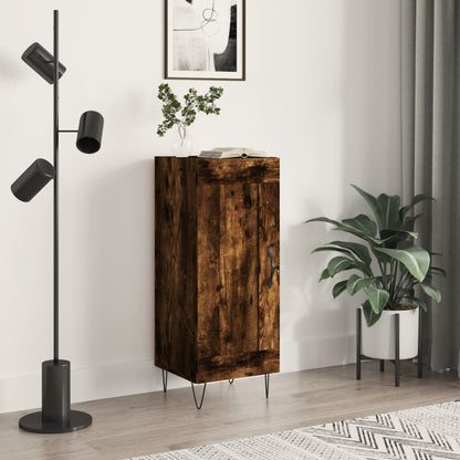 vidaXL Sideboard Smoked Oak 34.5x34x90 cm Engineered Wood