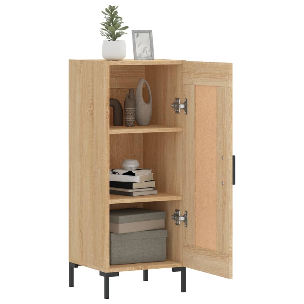 vidaXL Sideboard Sonoma Oak 34.5x34x90 cm Engineered Wood