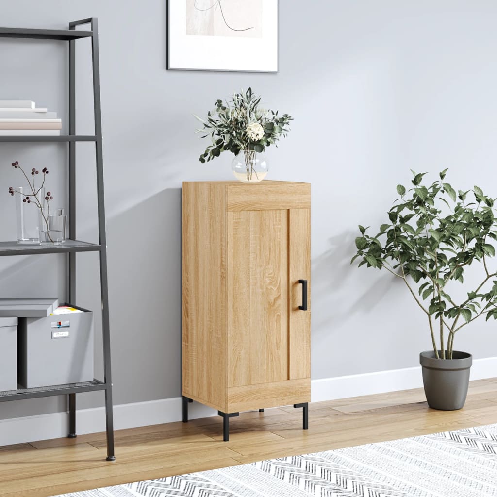 vidaXL Sideboard Sonoma Oak 34.5x34x90 cm Engineered Wood