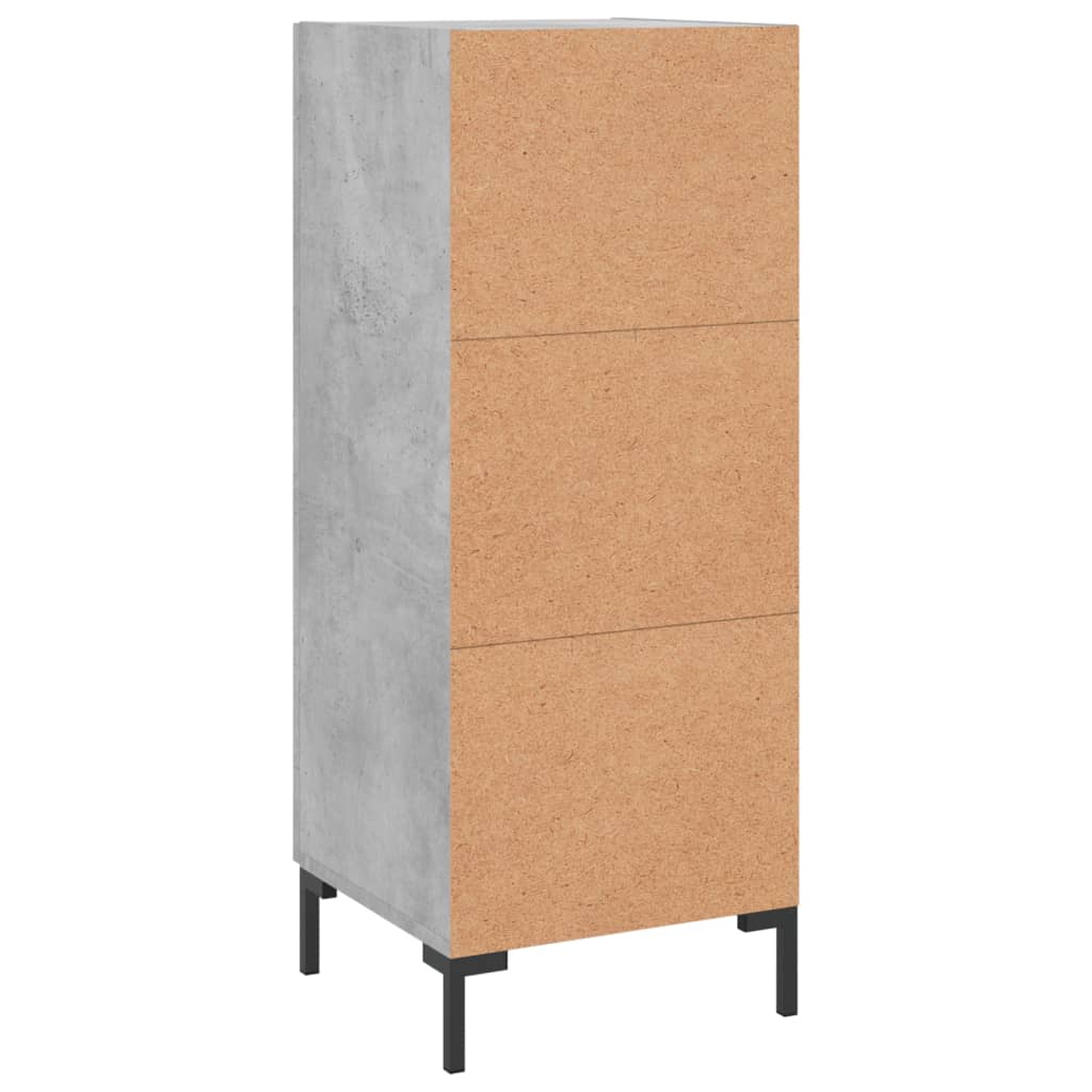 vidaXL Sideboard Concrete Grey 34.5x34x90 cm Engineered Wood