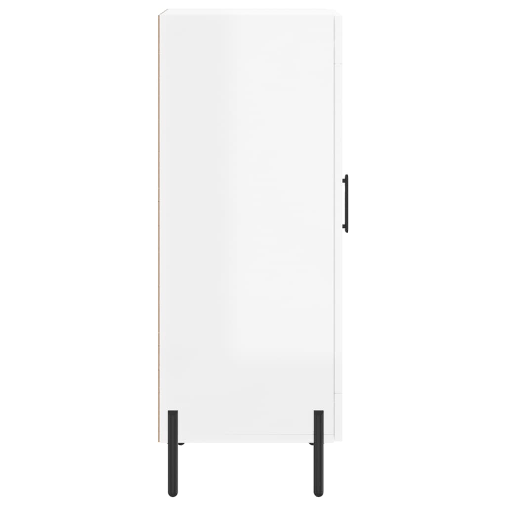 vidaXL Sideboard High Gloss White 34.5x34x90 cm Engineered Wood