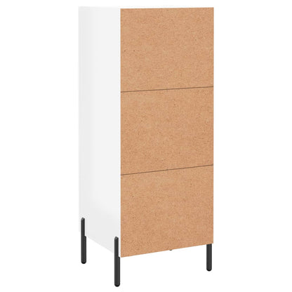 vidaXL Sideboard High Gloss White 34.5x34x90 cm Engineered Wood