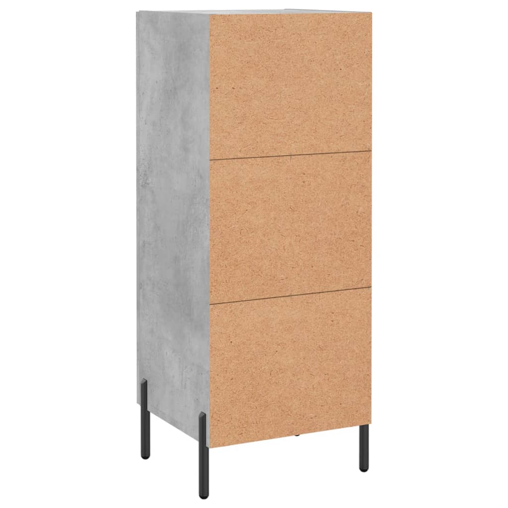 vidaXL Sideboard Concrete Grey 34.5x34x90 cm Engineered Wood