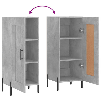 vidaXL Sideboard Concrete Grey 34.5x34x90 cm Engineered Wood