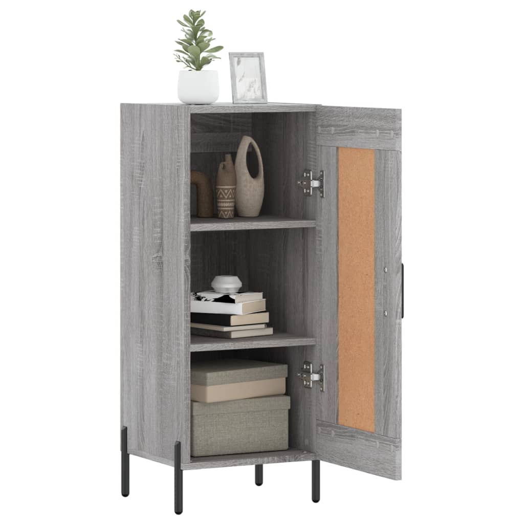 vidaXL Sideboard Grey Sonoma 34.5x34x90 cm Engineered Wood