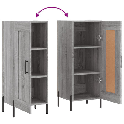 vidaXL Sideboard Grey Sonoma 34.5x34x90 cm Engineered Wood