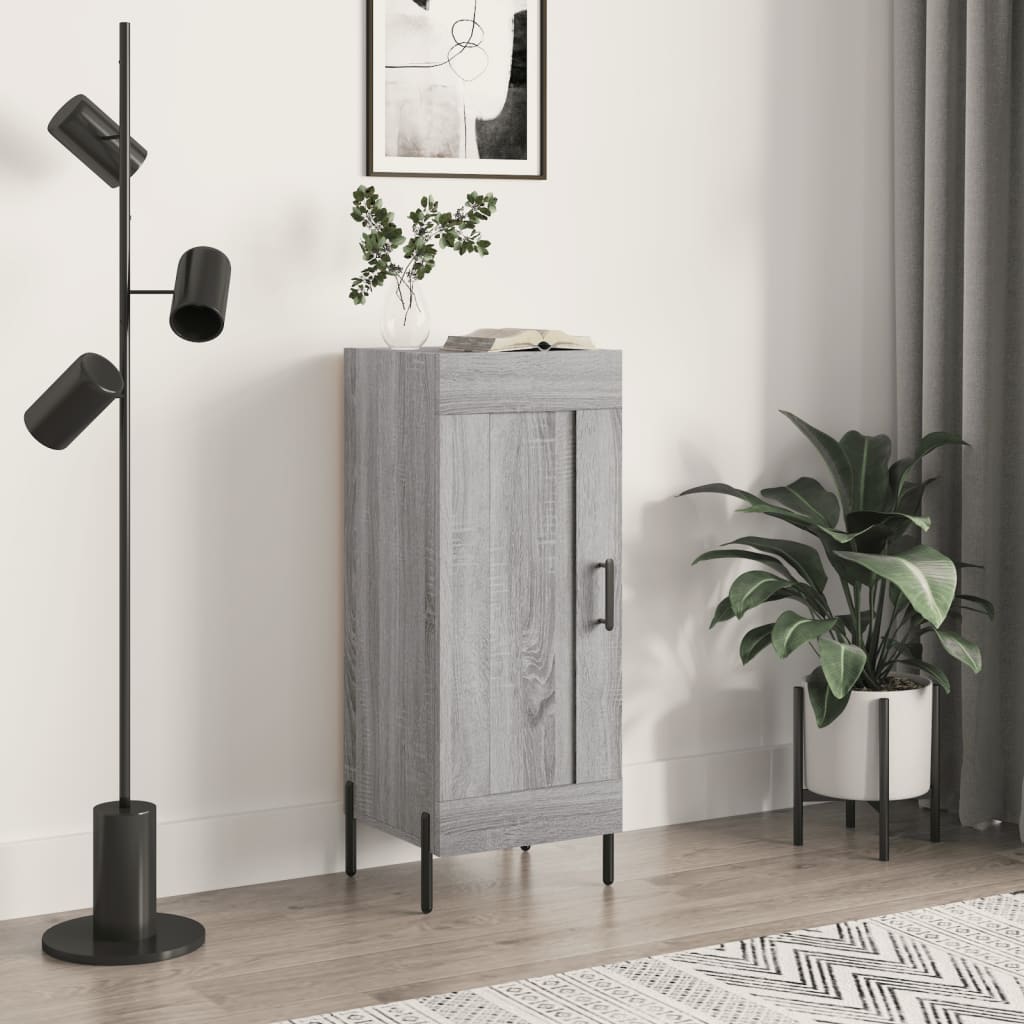 vidaXL Sideboard Grey Sonoma 34.5x34x90 cm Engineered Wood