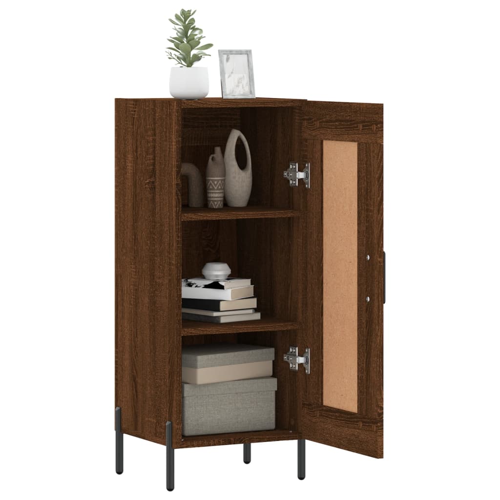 vidaXL Sideboard Brown Oak 34.5x34x90 cm Engineered Wood
