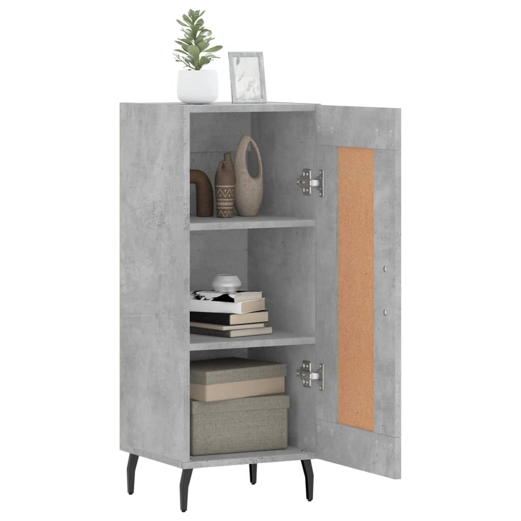 vidaXL Sideboard Concrete Grey 34.5x34x90 cm Engineered Wood