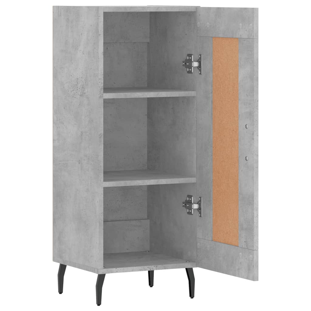 vidaXL Sideboard Concrete Grey 34.5x34x90 cm Engineered Wood