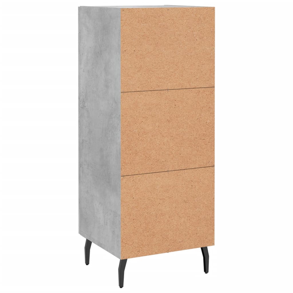 vidaXL Sideboard Concrete Grey 34.5x34x90 cm Engineered Wood
