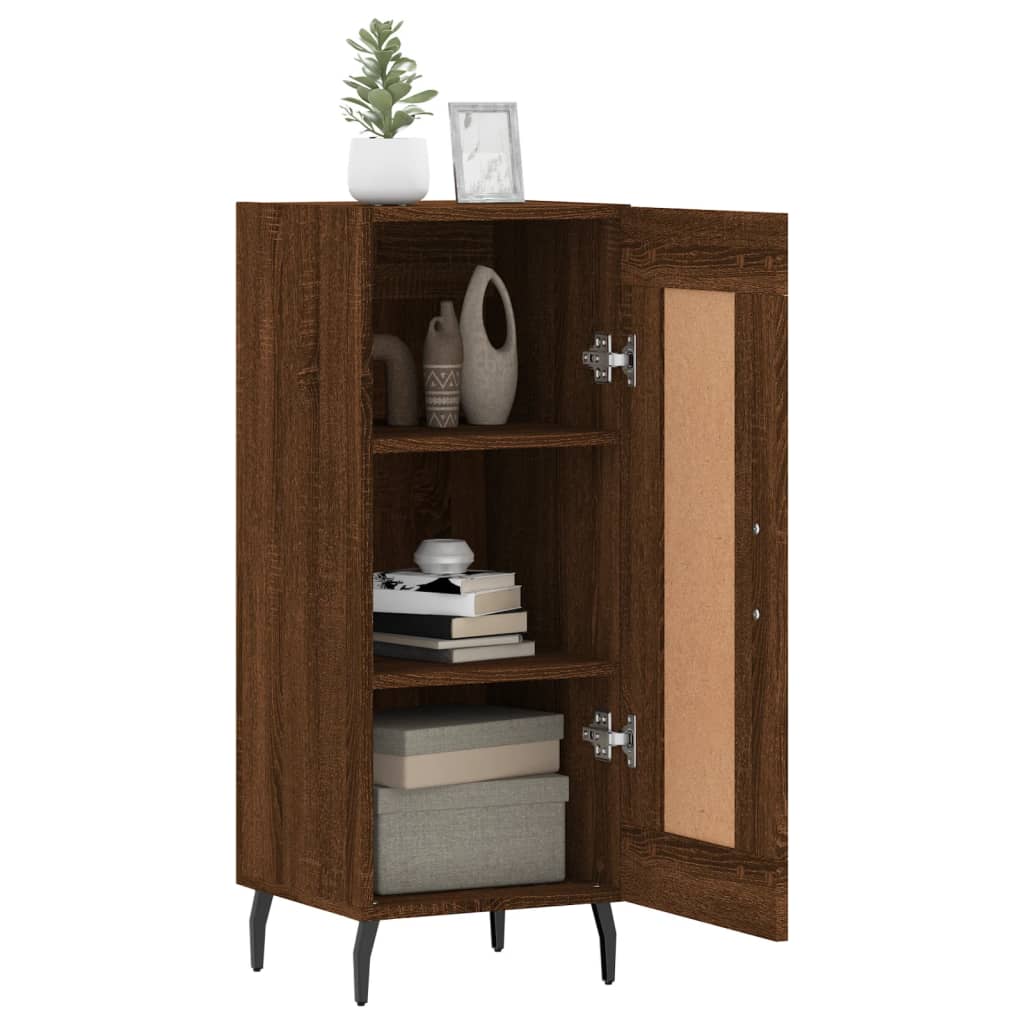 vidaXL Sideboard Brown Oak 34.5x34x90 cm Engineered Wood