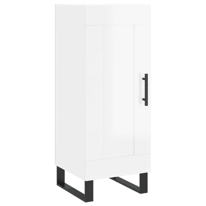 vidaXL Sideboard High Gloss White 34.5x34x90 cm Engineered Wood
