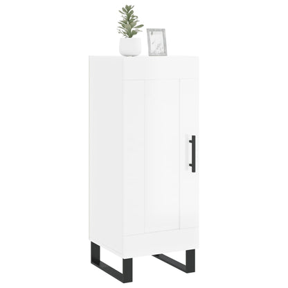 vidaXL Sideboard High Gloss White 34.5x34x90 cm Engineered Wood