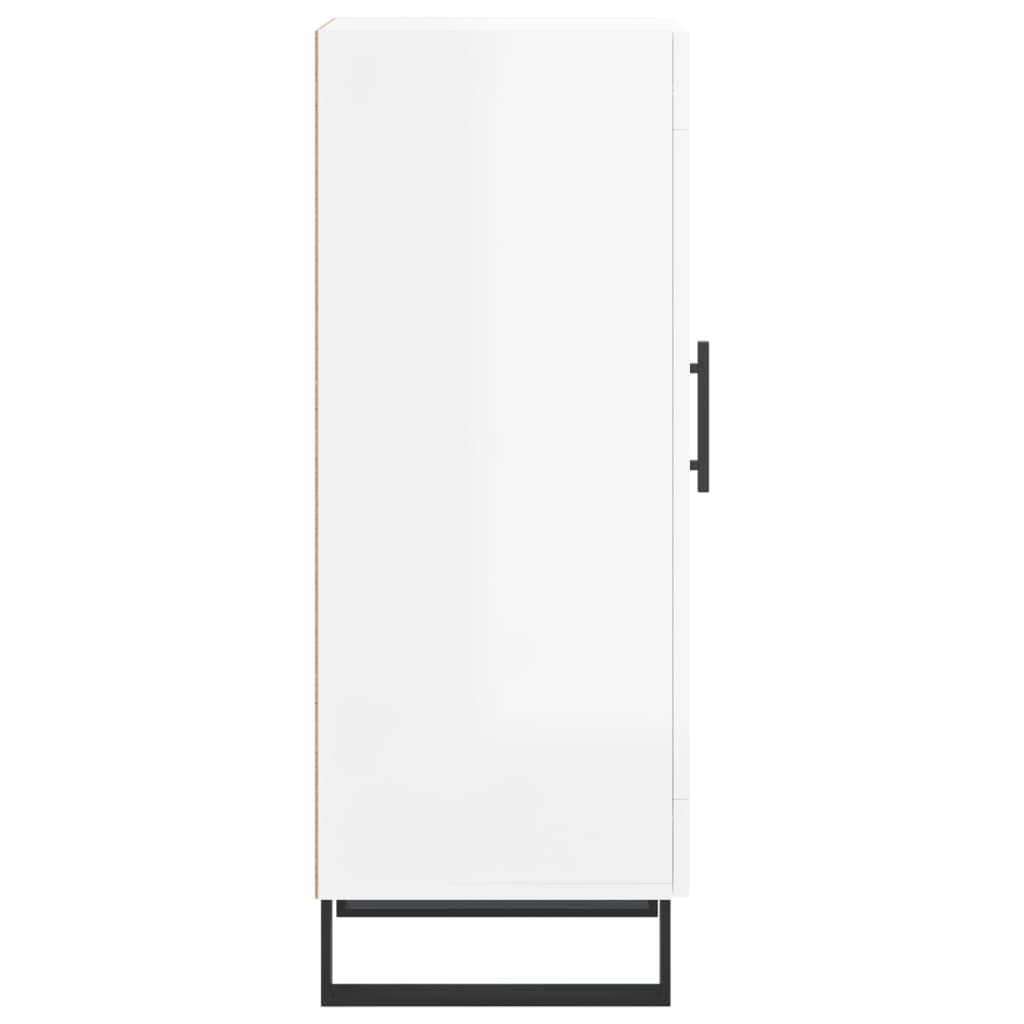 vidaXL Sideboard High Gloss White 34.5x34x90 cm Engineered Wood
