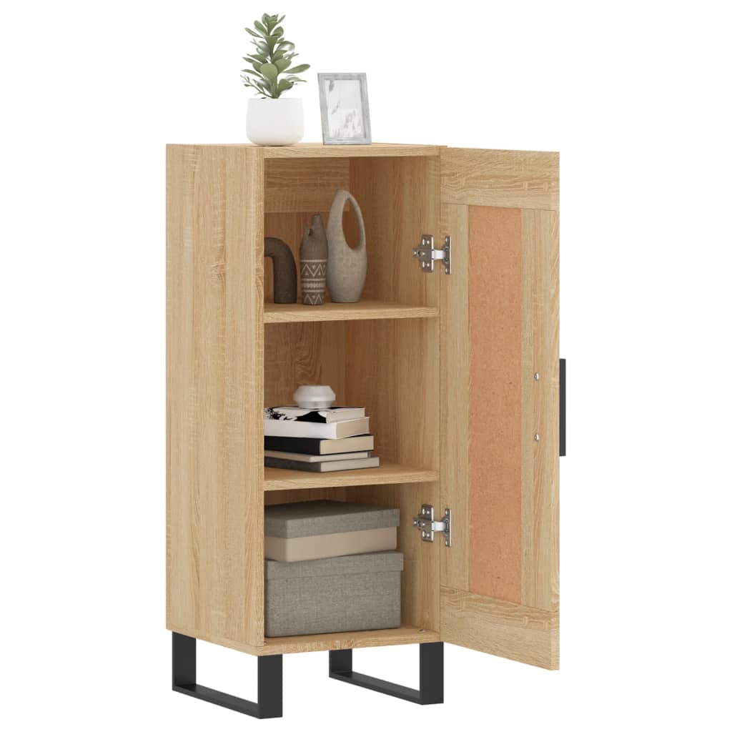 vidaXL Sideboard Sonoma Oak 34.5x34x90 cm Engineered Wood