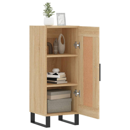 vidaXL Sideboard Sonoma Oak 34.5x34x90 cm Engineered Wood