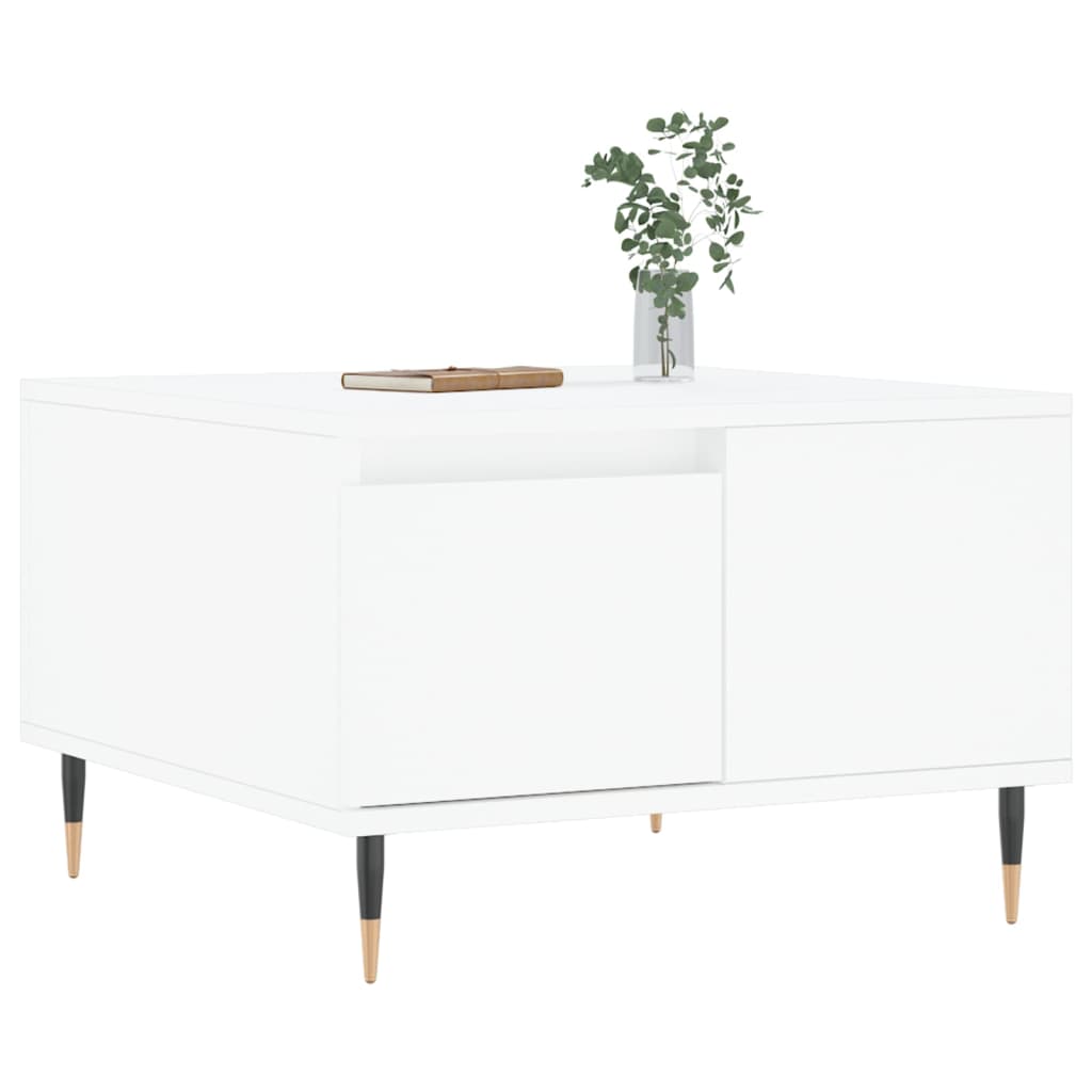 vidaXL Coffee Table White 55x55x36,5 cm Engineered Wood