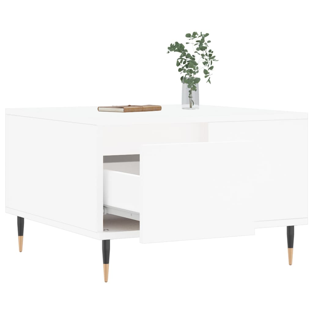 vidaXL Coffee Table White 55x55x36,5 cm Engineered Wood