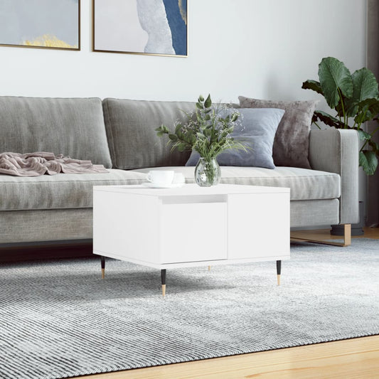 vidaXL Coffee Table White 55x55x36,5 cm Engineered Wood