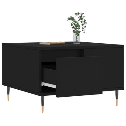vidaXL Coffee Table Black 55x55x36,5 cm Engineered Wood