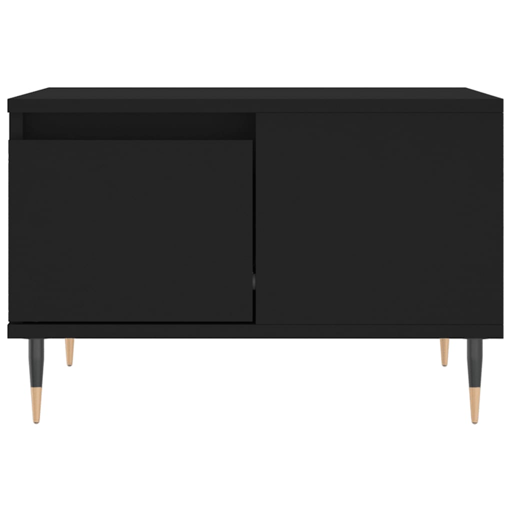 vidaXL Coffee Table Black 55x55x36,5 cm Engineered Wood