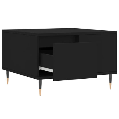 vidaXL Coffee Table Black 55x55x36,5 cm Engineered Wood