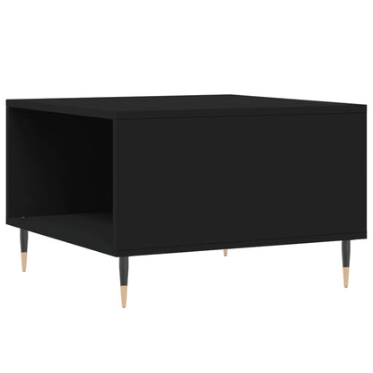 vidaXL Coffee Table Black 55x55x36,5 cm Engineered Wood
