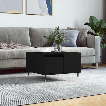 vidaXL Coffee Table Black 55x55x36,5 cm Engineered Wood