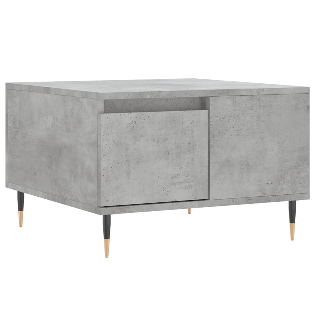 vidaXL Coffee Table Concrete Grey 55x55x36,5 cm Engineered Wood