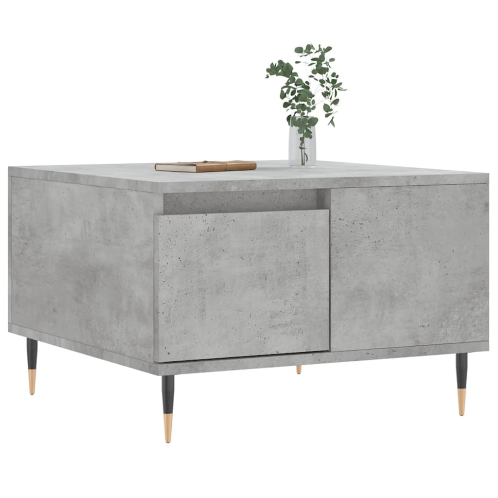 vidaXL Coffee Table Concrete Grey 55x55x36,5 cm Engineered Wood