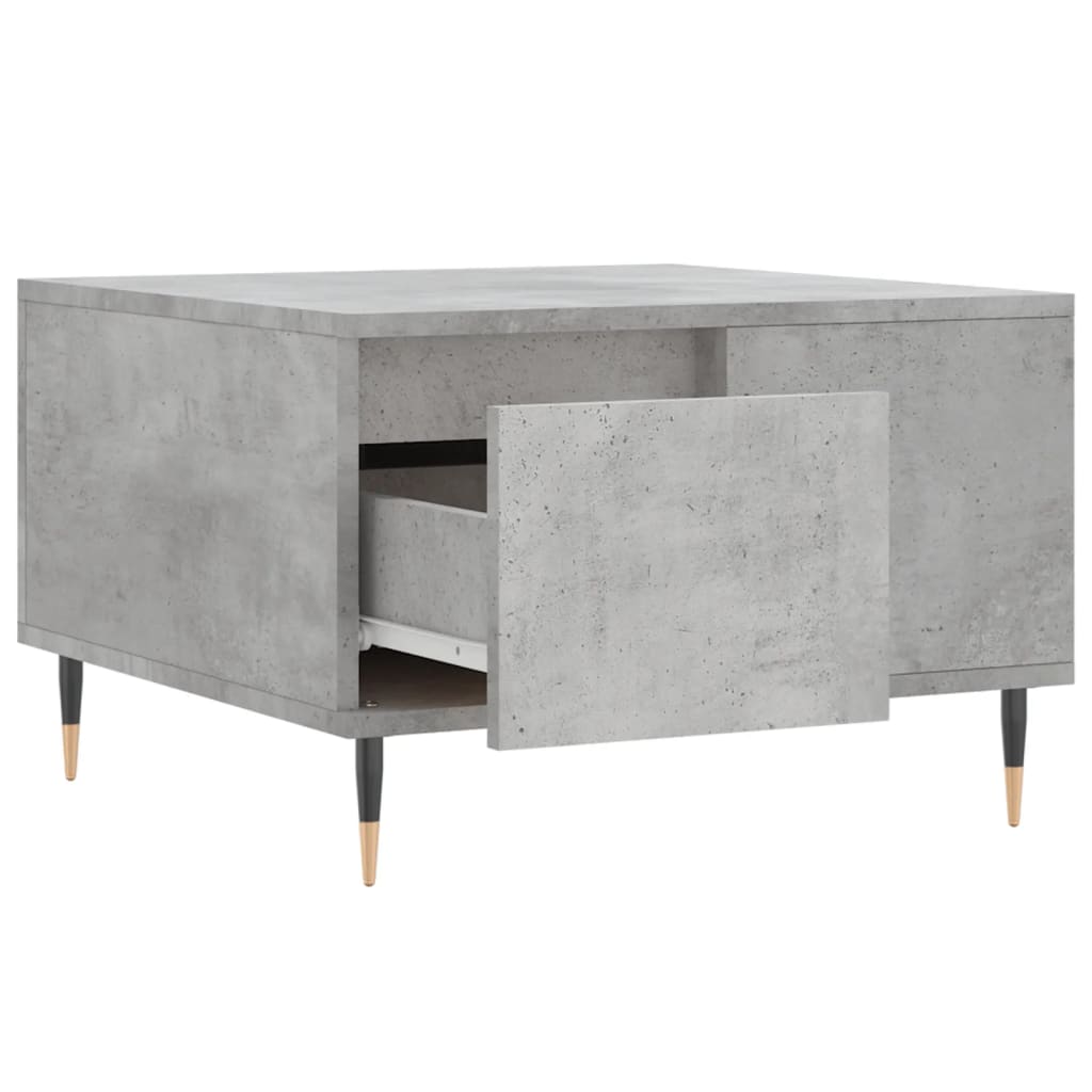 vidaXL Coffee Table Concrete Grey 55x55x36,5 cm Engineered Wood