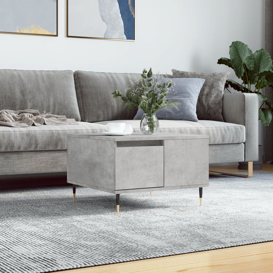 vidaXL Coffee Table Concrete Grey 55x55x36,5 cm Engineered Wood
