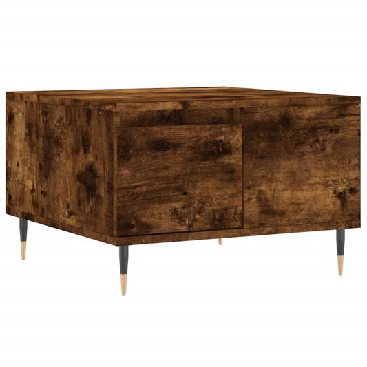vidaXL Coffee Table Smoked Oak 55x55x36,5 cm Engineered Wood