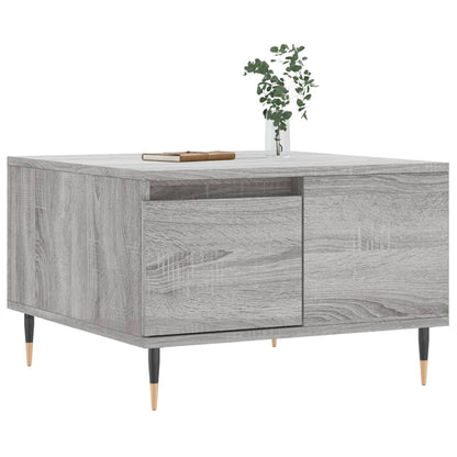 vidaXL Coffee Table Grey Sonoma 55x55x36,5 cm Engineered Wood