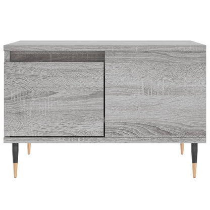 vidaXL Coffee Table Grey Sonoma 55x55x36,5 cm Engineered Wood