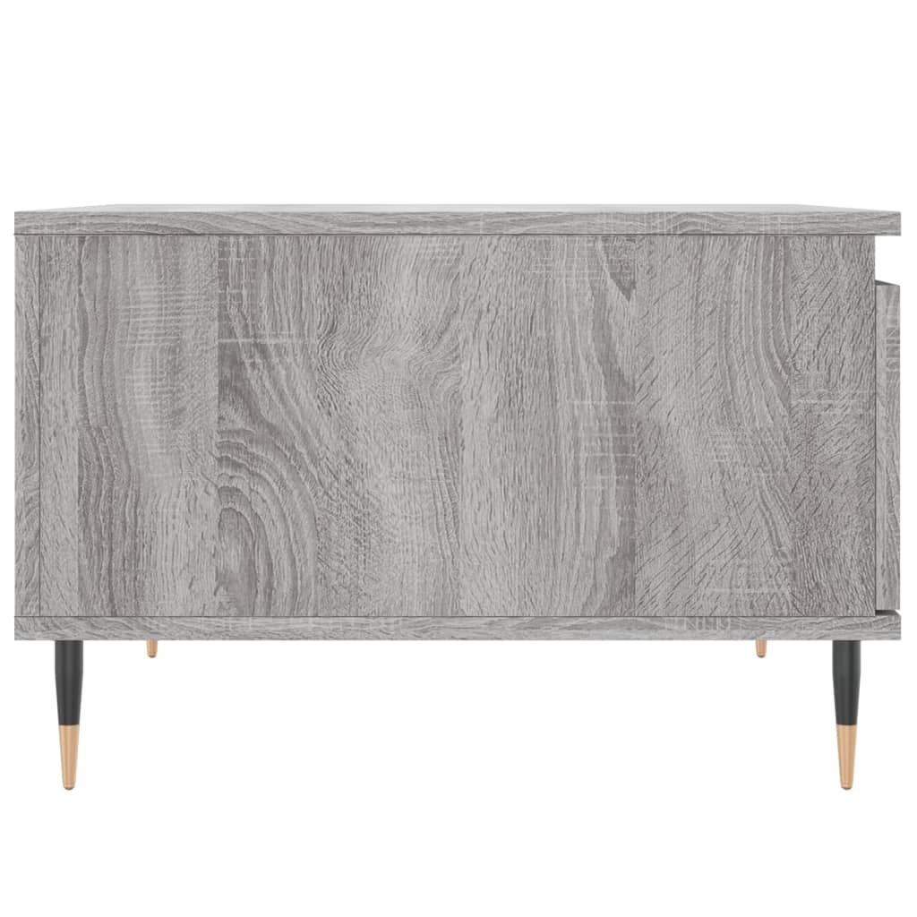 vidaXL Coffee Table Grey Sonoma 55x55x36,5 cm Engineered Wood