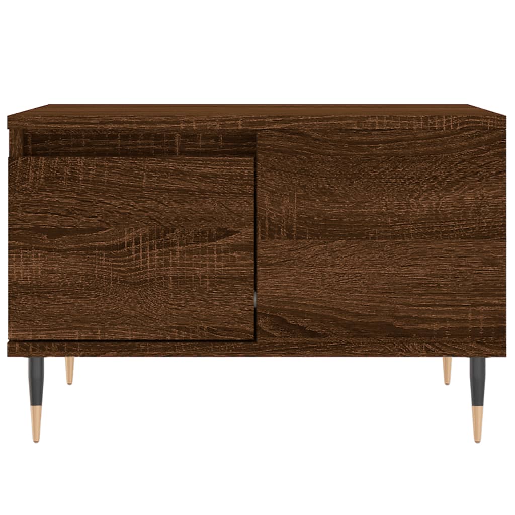 vidaXL Coffee Table Brown Oak 55x55x36,5 cm Engineered Wood