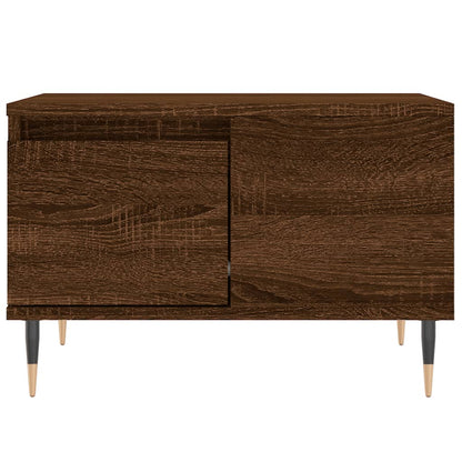 vidaXL Coffee Table Brown Oak 55x55x36,5 cm Engineered Wood