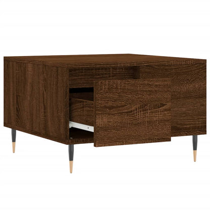 vidaXL Coffee Table Brown Oak 55x55x36,5 cm Engineered Wood