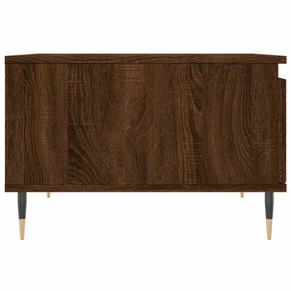 vidaXL Coffee Table Brown Oak 55x55x36,5 cm Engineered Wood