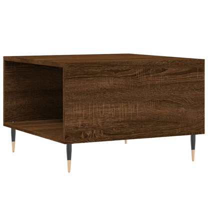 vidaXL Coffee Table Brown Oak 55x55x36,5 cm Engineered Wood