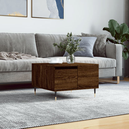 vidaXL Coffee Table Brown Oak 55x55x36,5 cm Engineered Wood